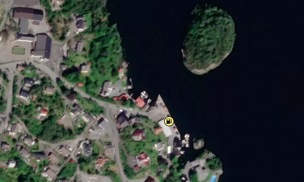 Satelite image of Brattholmen Marina