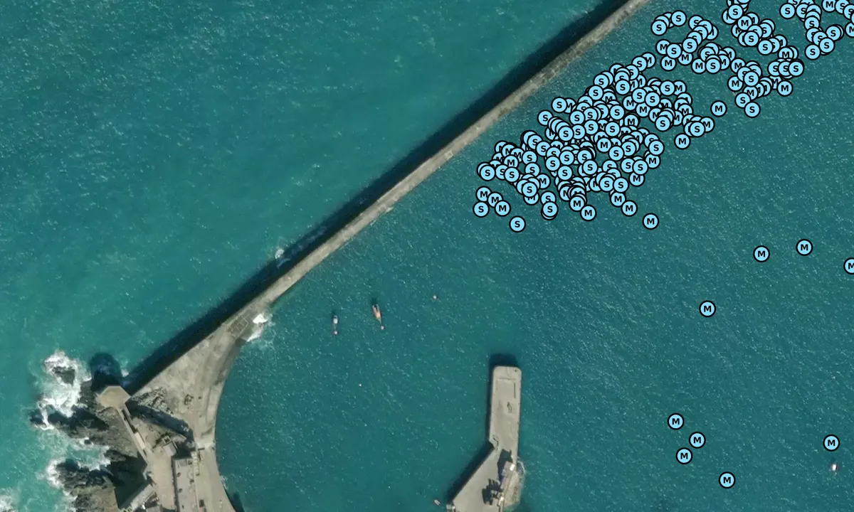 Satelite image of Braye Moorings