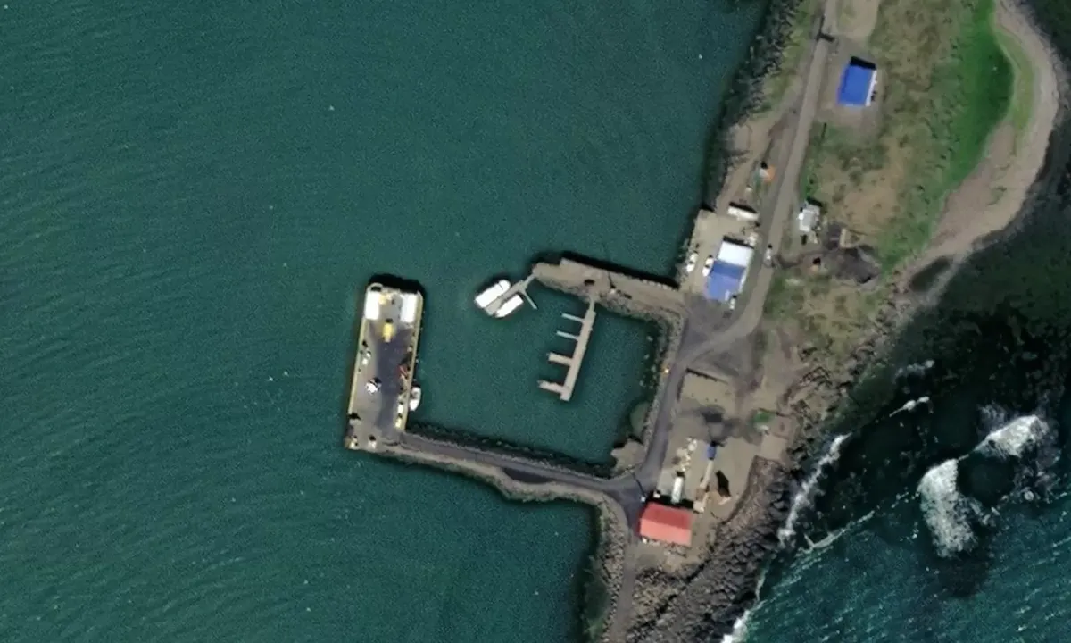 Satelite image of Breiðdalsvíkurhöfn
