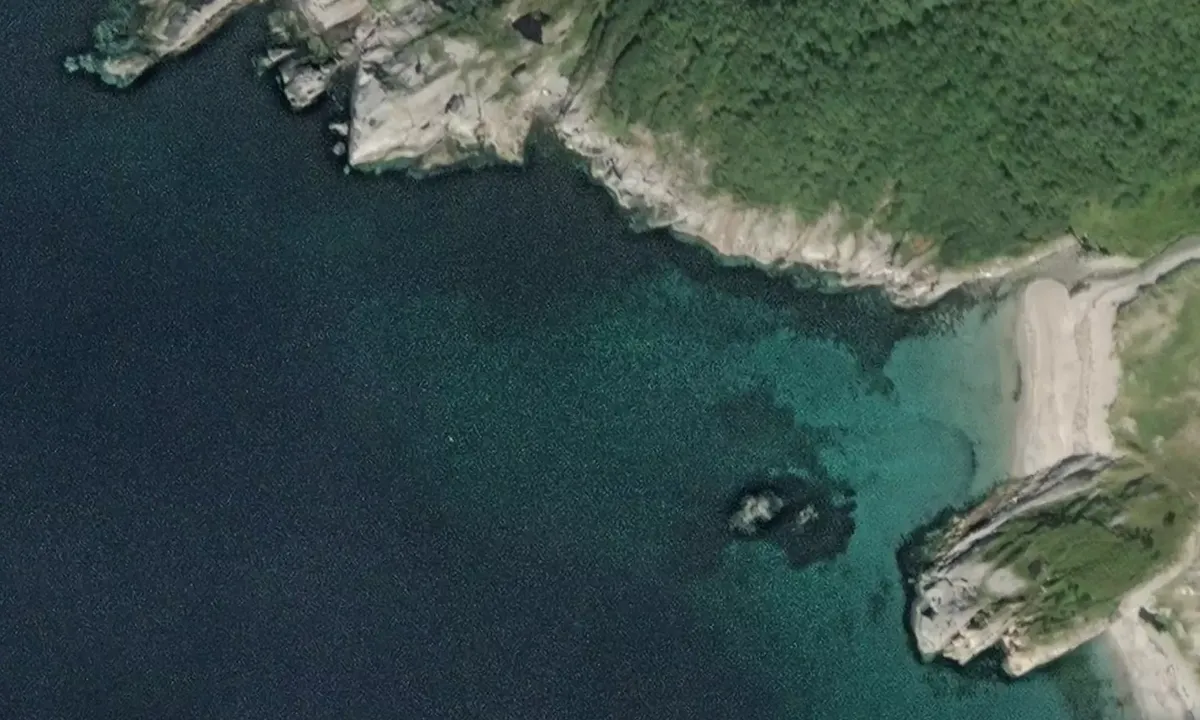 Flyfoto av Breivika på Dønna