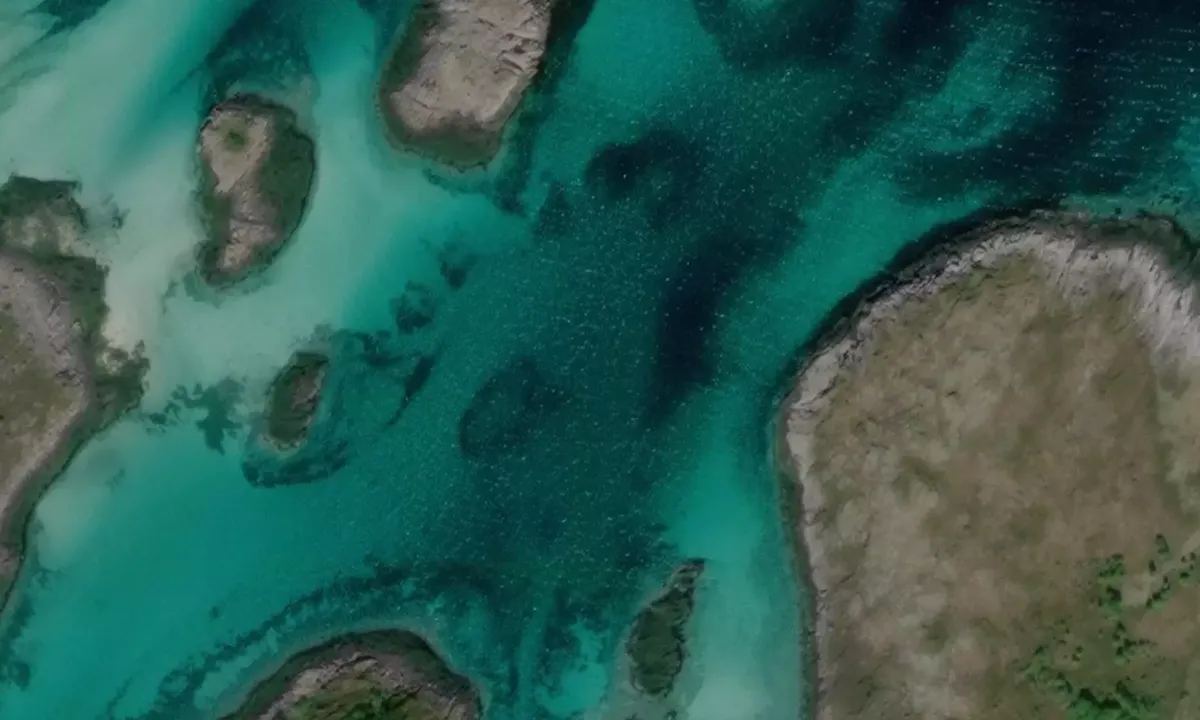 Satelite image of Brennøya