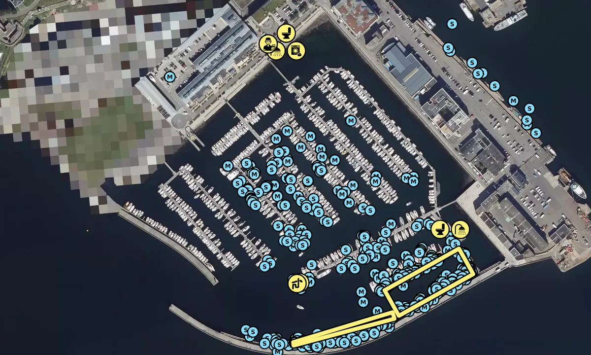 Satelite image of Brest-Marina du Château