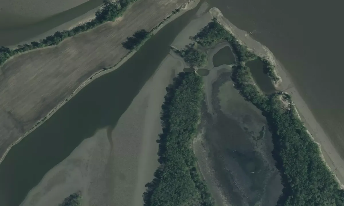 Satelite image of Brickhouse Slough