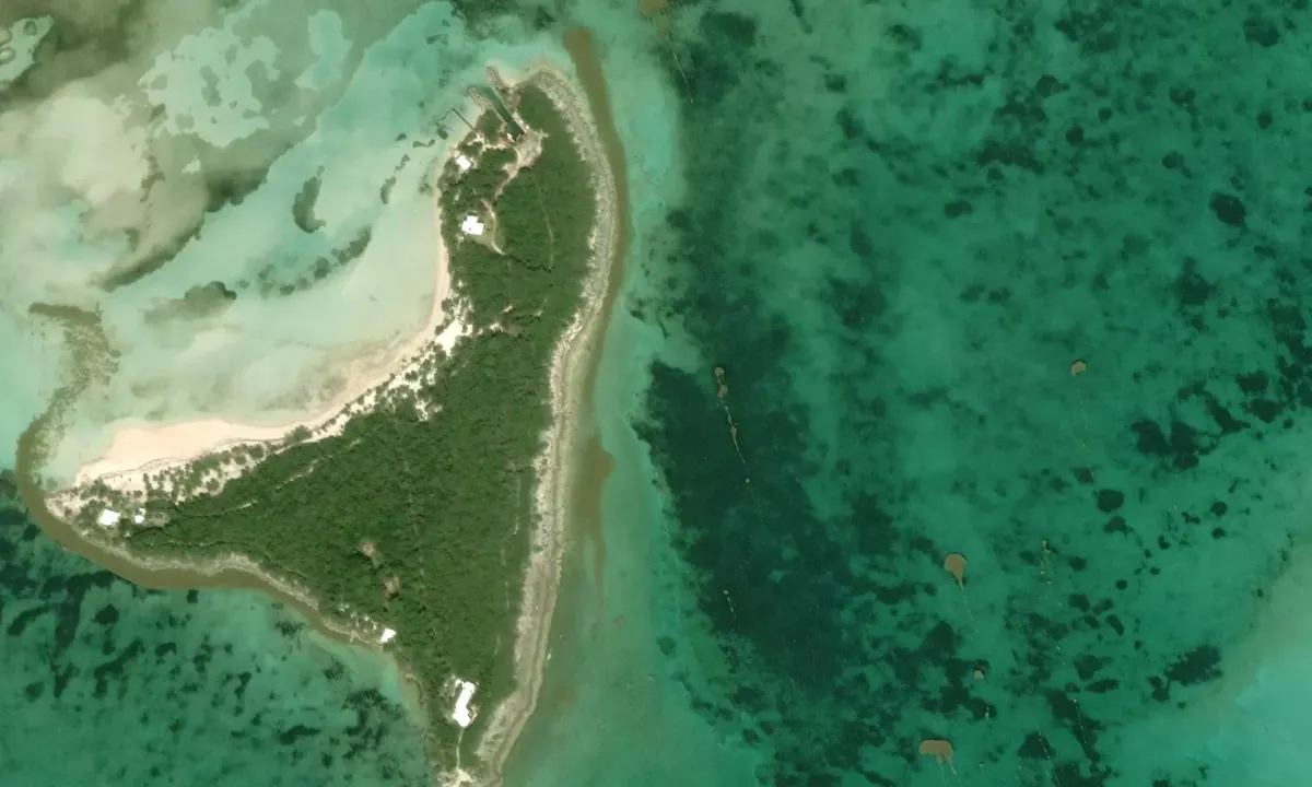 Flyfoto av Bridges Cay