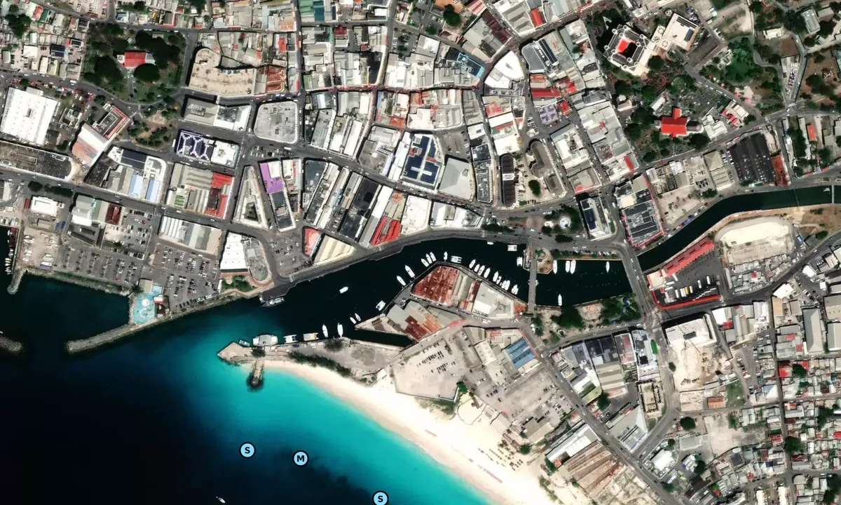 Satelite image of Bridgetown