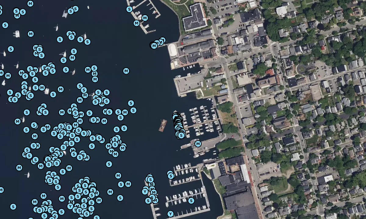 Satelite image of Bristol Town Dock