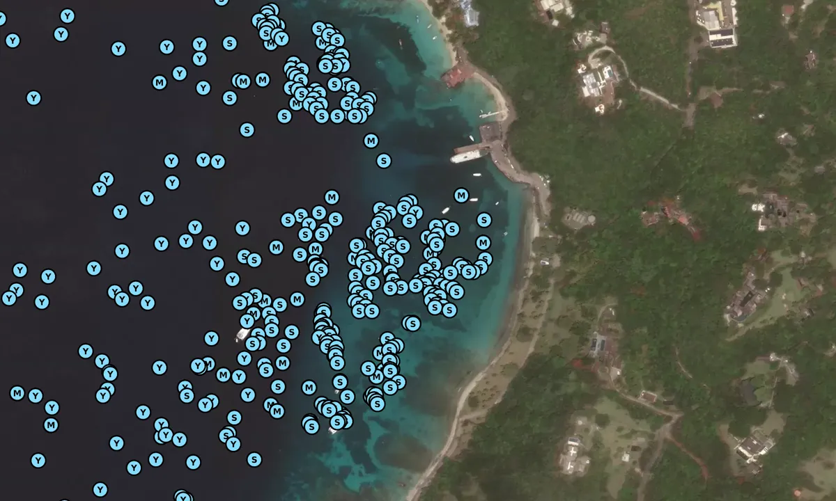 Satelite image of Britannia Bay