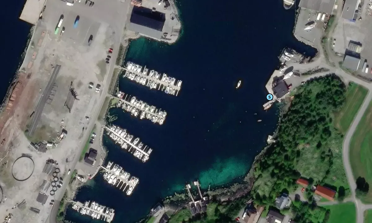 Satelite image of Brønnøysund Båtforening