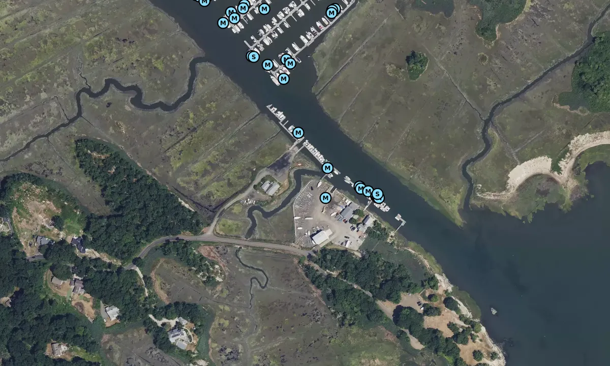 Satelite image of Brown's Boat Yard