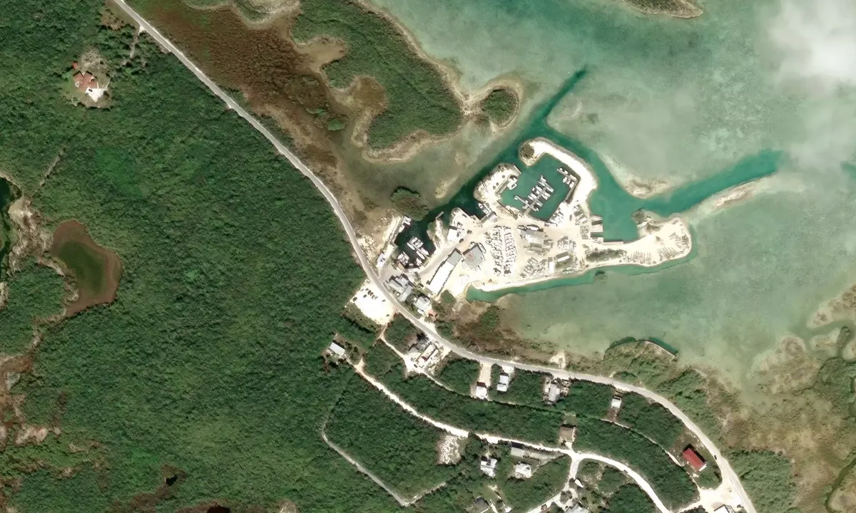 Satelite image of Brown's Marine and Boat Storage