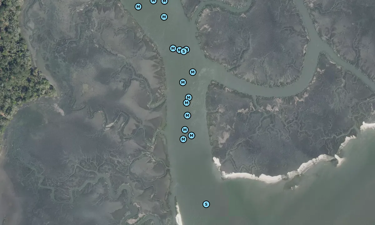 Satelite image of Bryan Creek