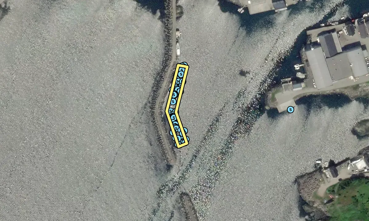 Satelite image of Bud Gjestehavn