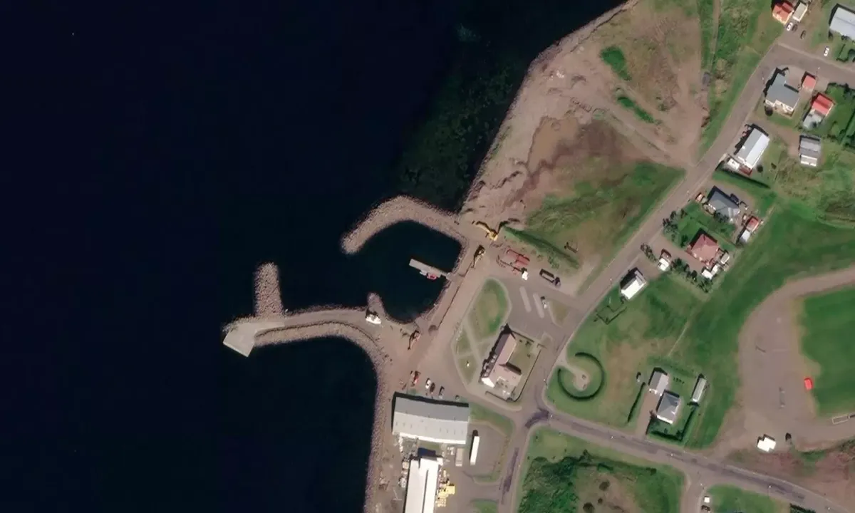 Satelite image of Búðardalur