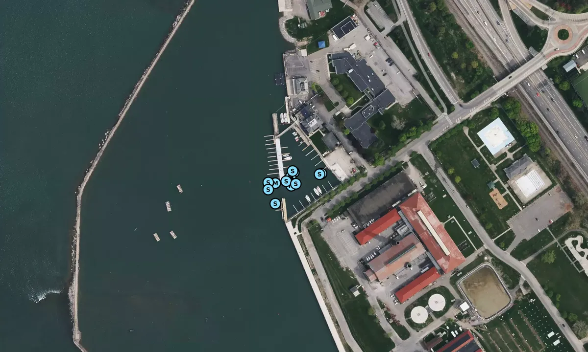 Satelite image of Buffalo Yacht Club