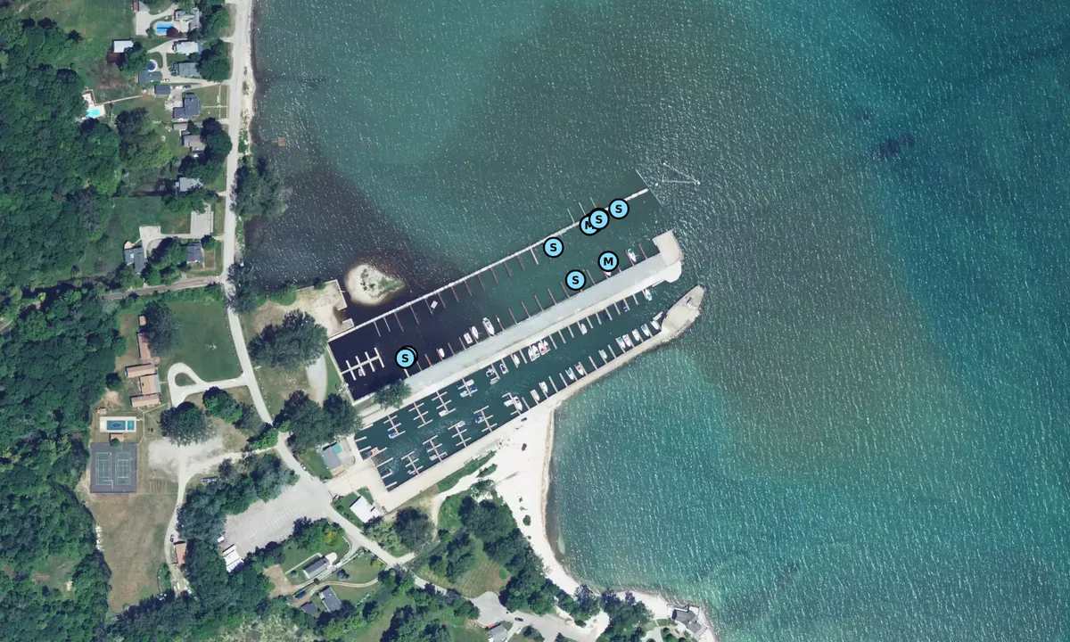 Satelite image of Buffalo Yacht Club, Pt. Abino Station
