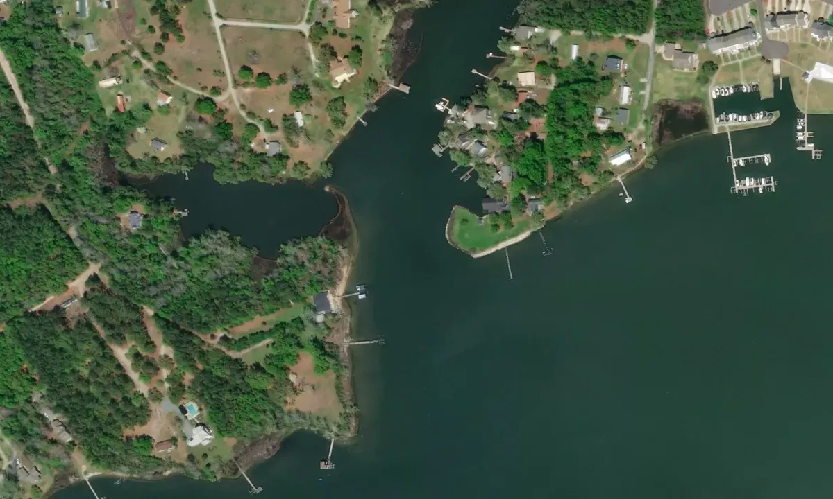 Satelite image of Bumps Creek