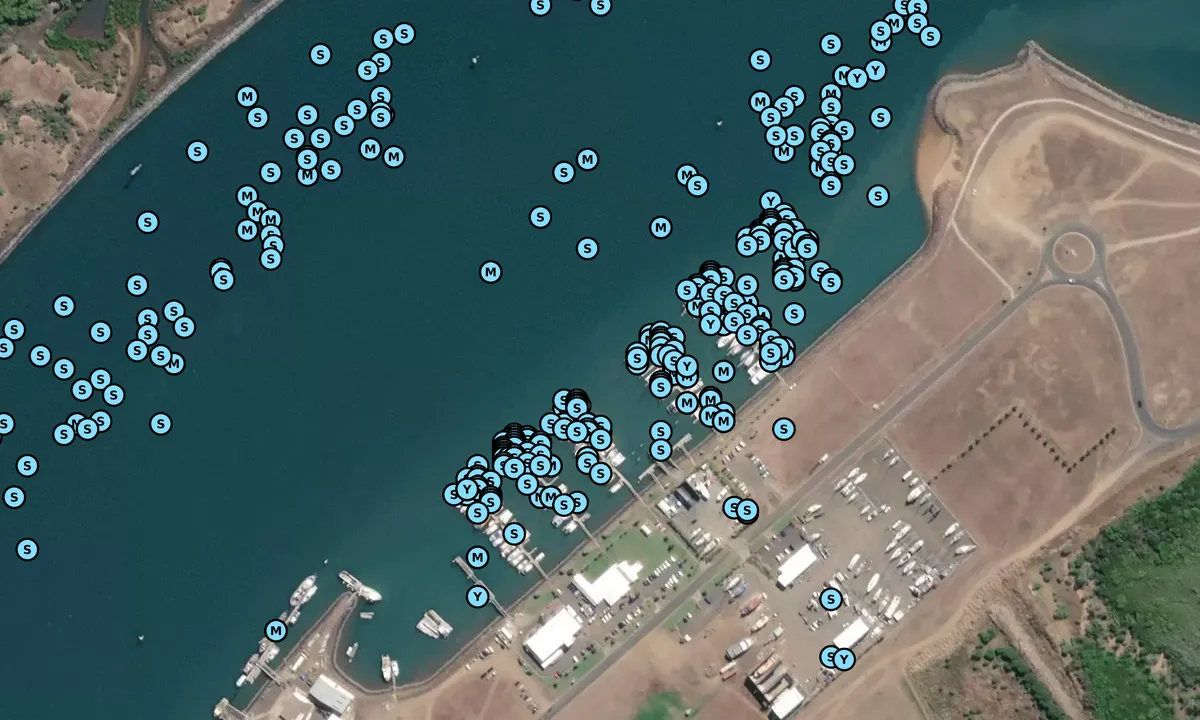 Satelite image of Bundaberg Port Marina