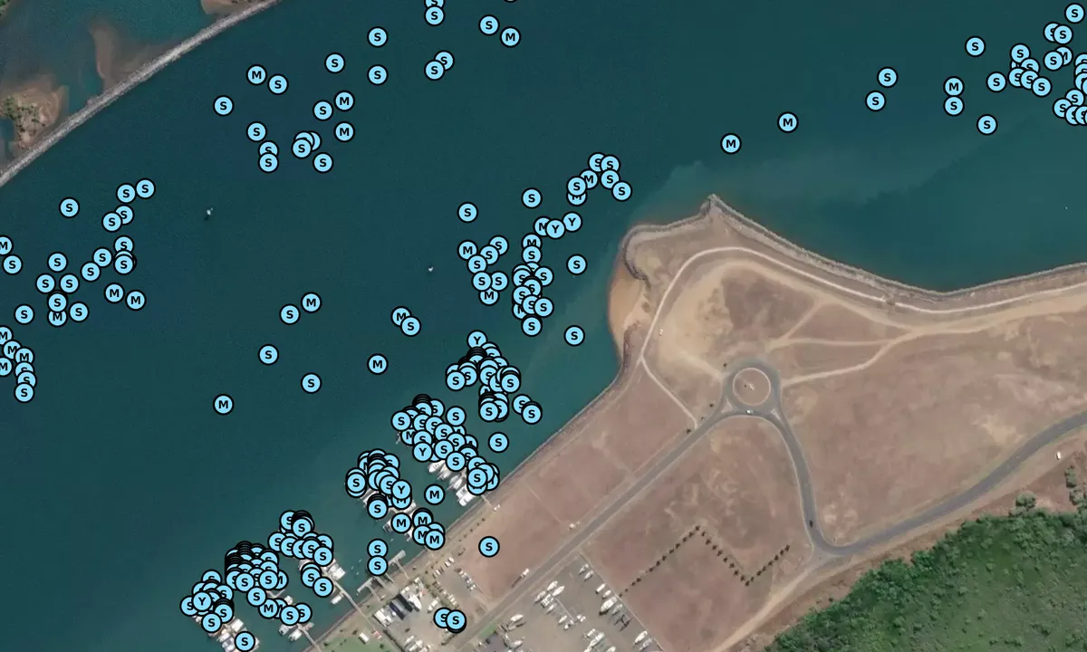 Satelite image of Bundy Marina