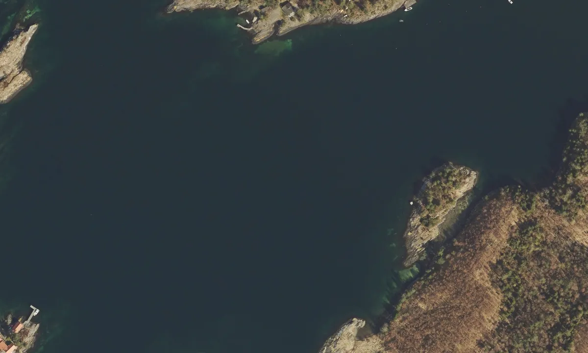 Flyfoto av Buøysundet - Byre