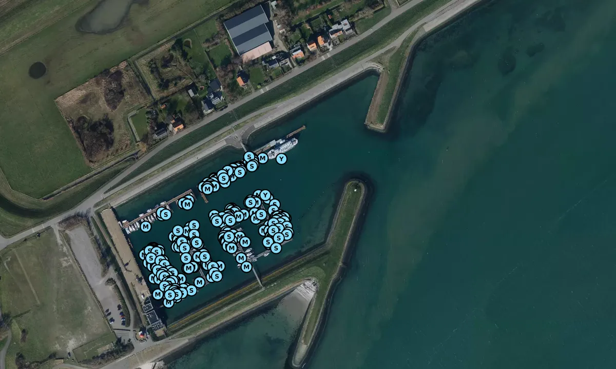Satelite image of Burghsluis Harbour