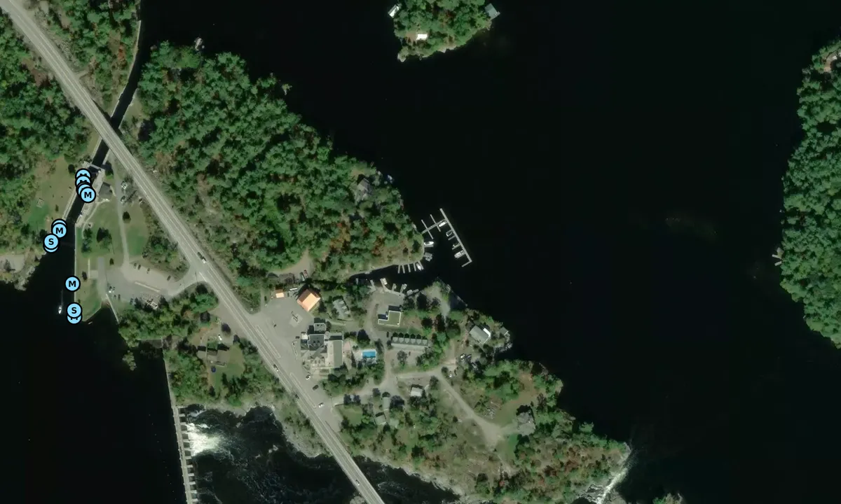 Satelite image of Burleigh Falls Inn