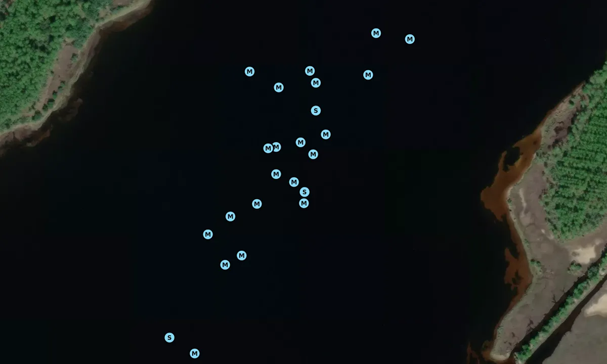 Satelite image of Burnt Mill Creek