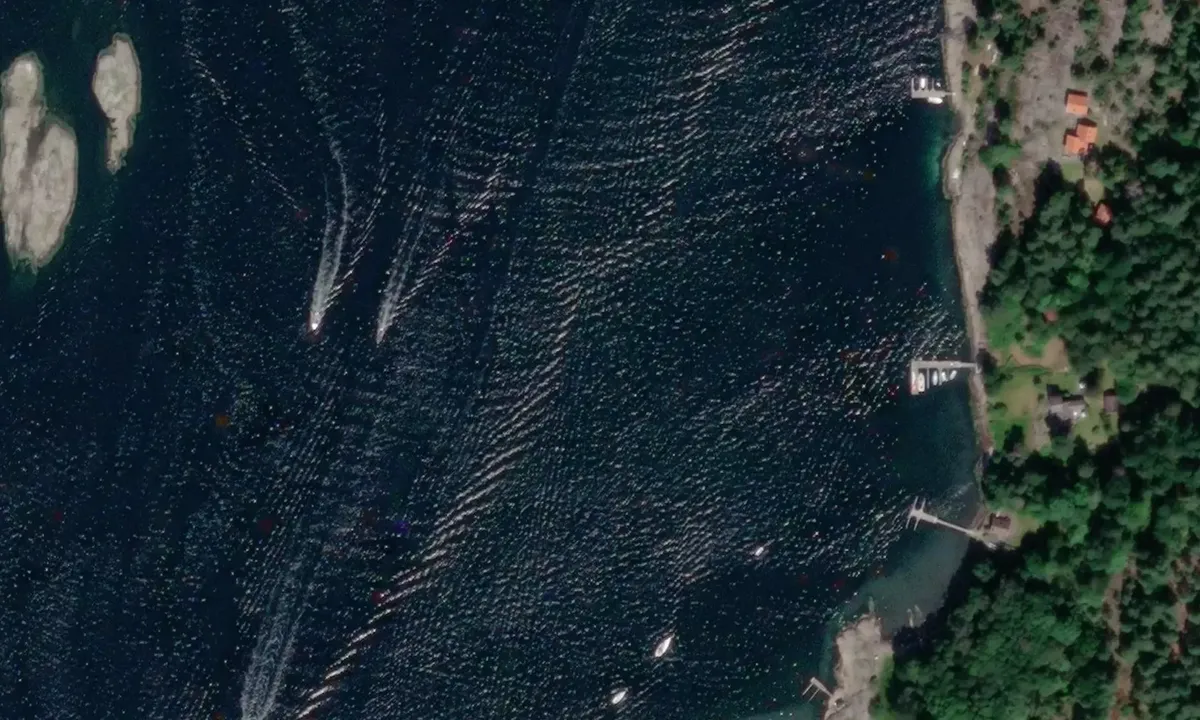 Satelite image of Burø