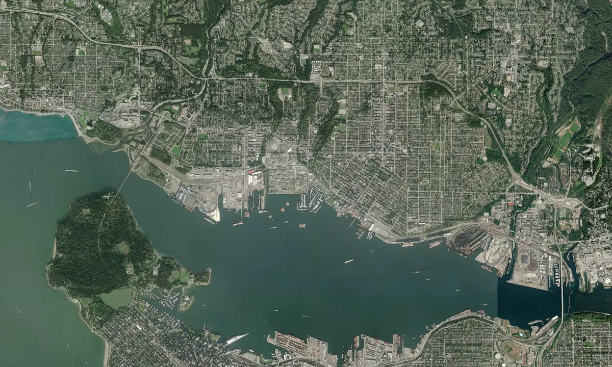 Flyfoto av Burrard Yacht Club - North Vancouver
