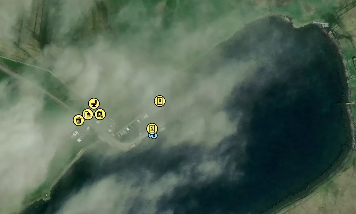 Satelite image of Burravoe Marina