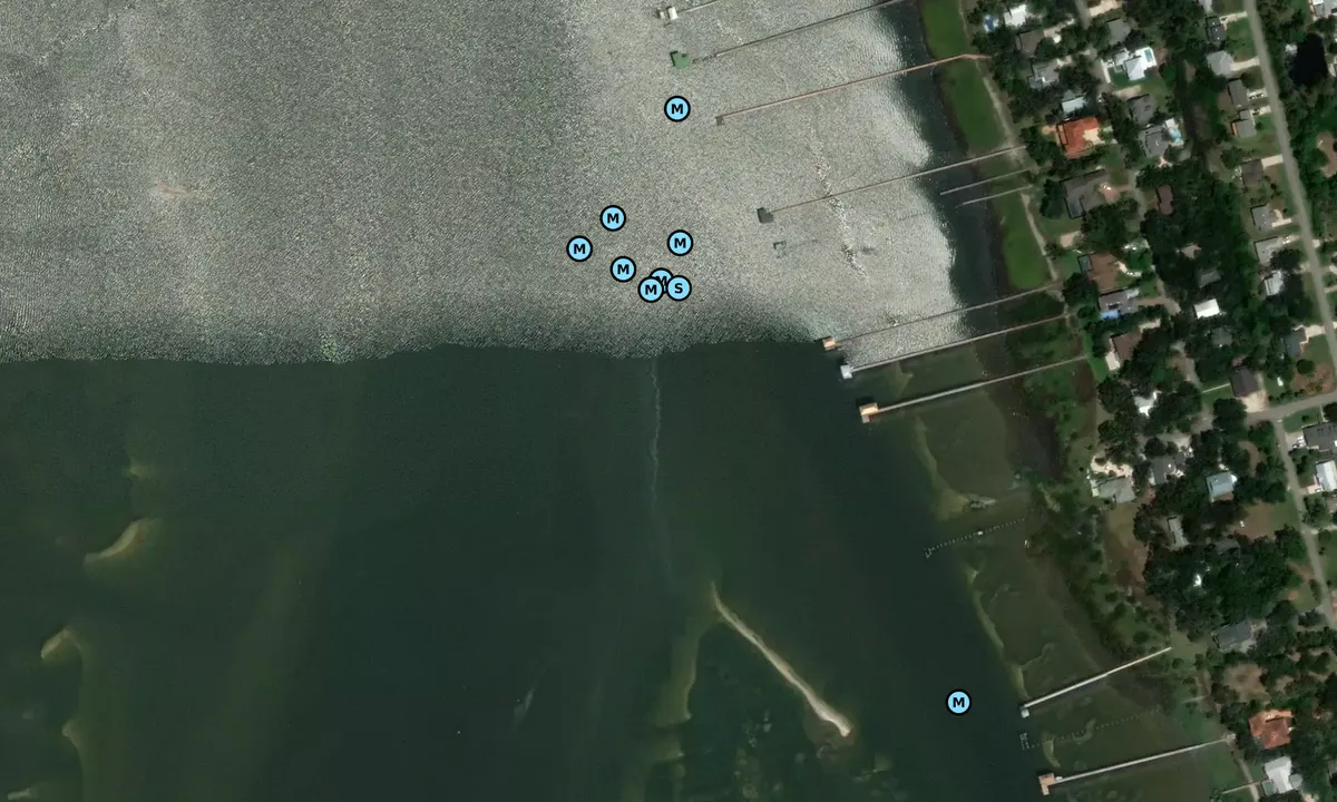 Satelite image of Butler Beach