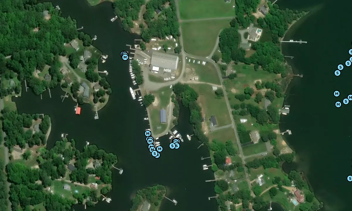 Satelite image of Buzzard's Point Marina