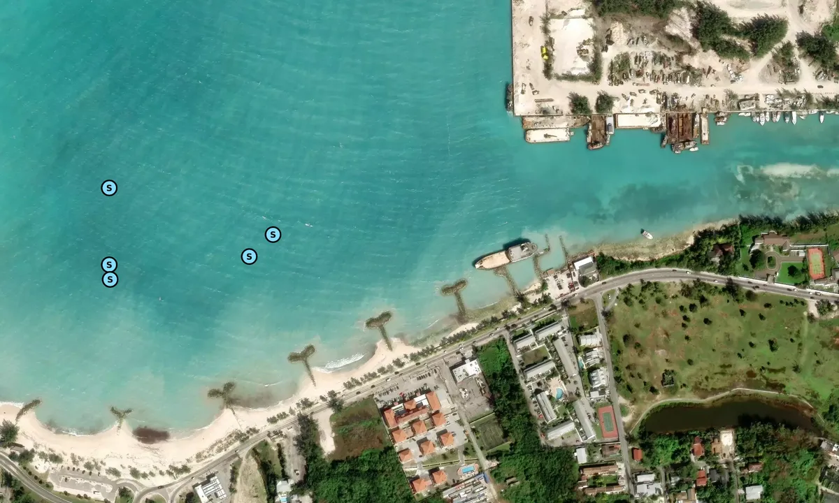 Satelite image of Cable Beach East
