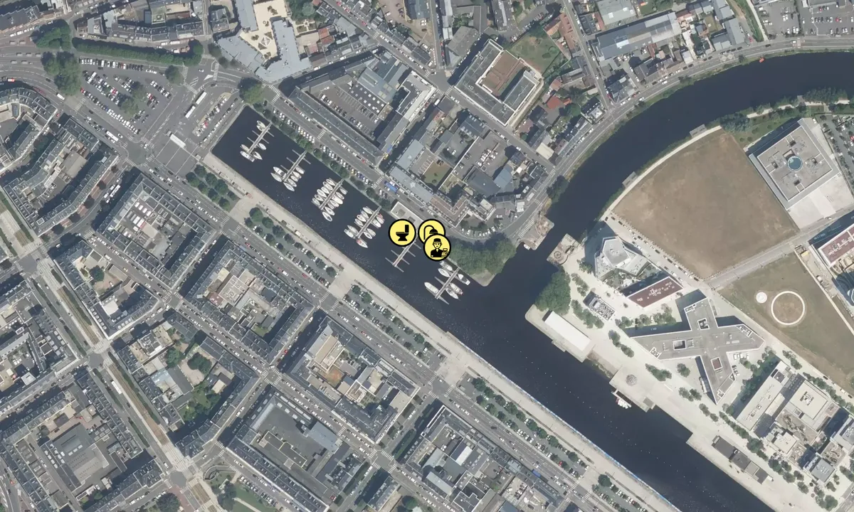Satelite image of Caen Marina