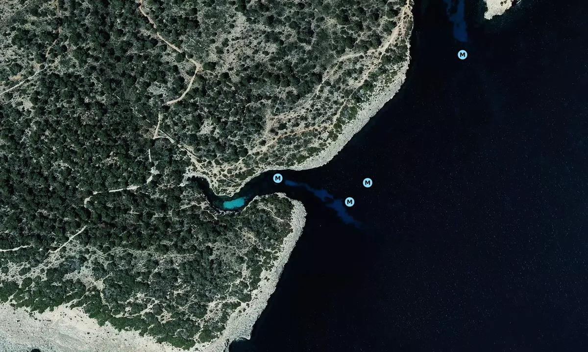 Satelite image of Cala Beltràn