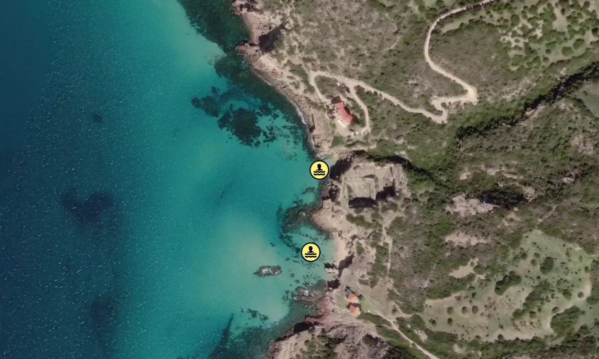 Satelite image of Cala Burantino