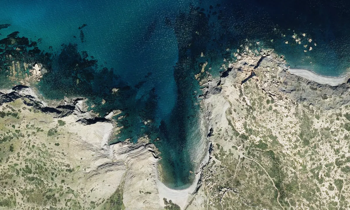 Flyfoto av cala caldes