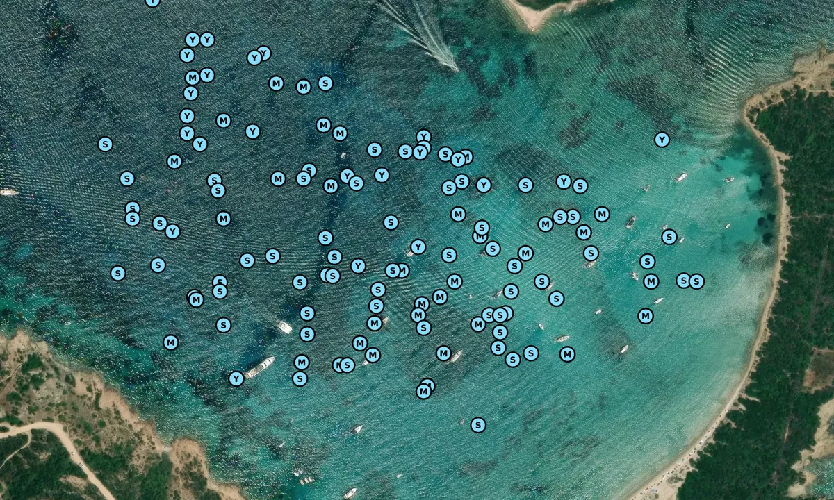 Satelite image of Cala Cavallo