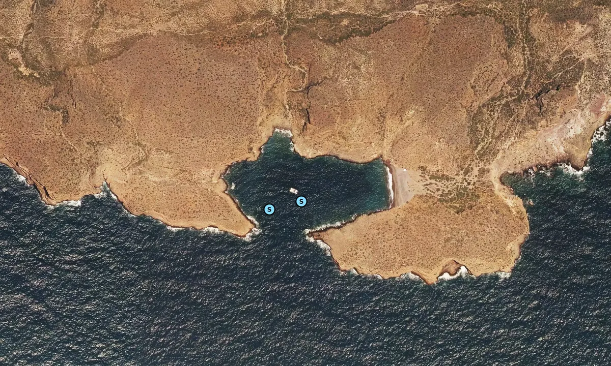 Satelite image of Cala Cerrada