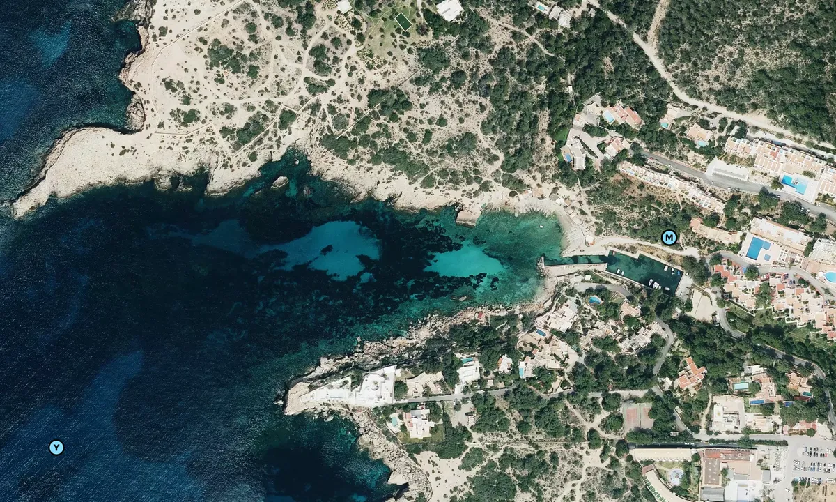 Satelite image of Cala Corral