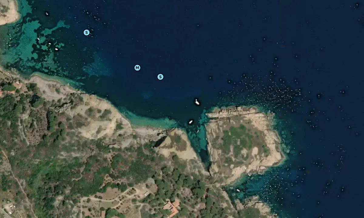 Satelite image of Cala Cupa