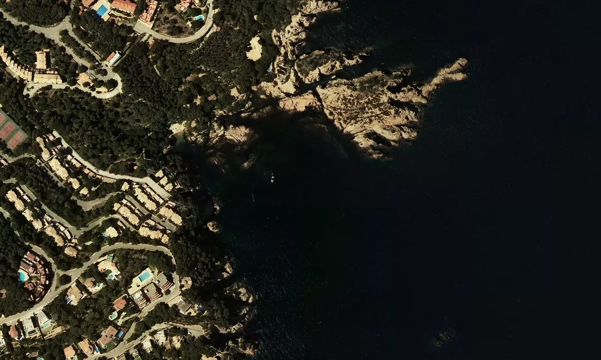 Satelite image of Cala d'Aigua Xelida