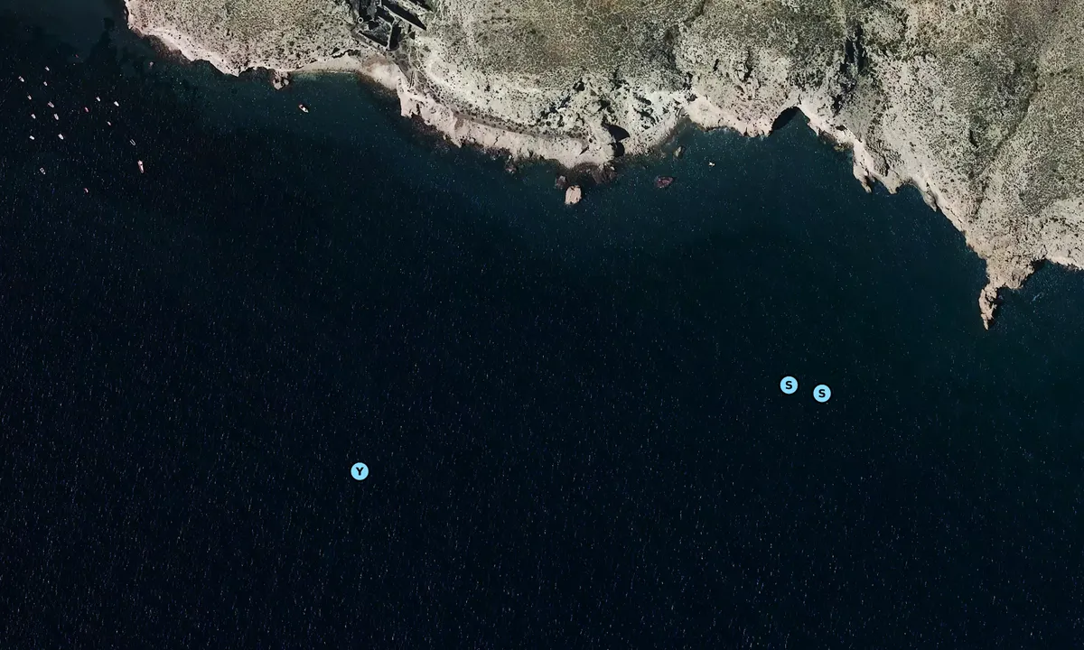 Satelite image of Cala de Agua amarga