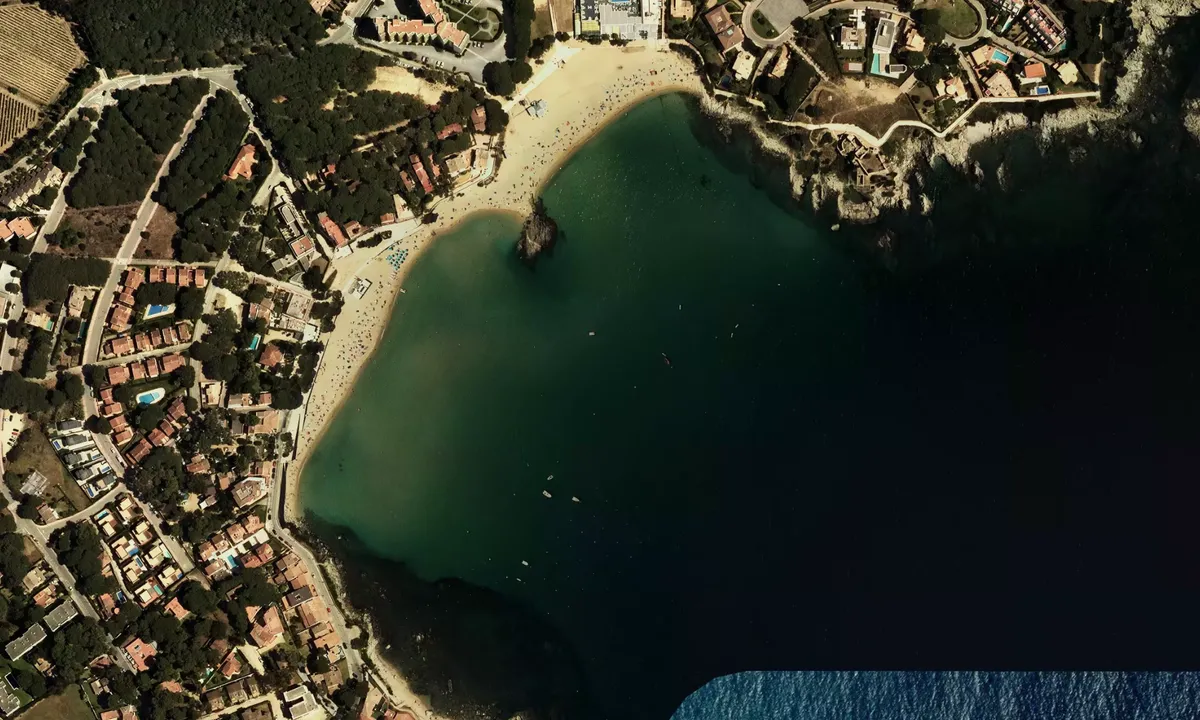 Flyfoto av Cala de la Fosca