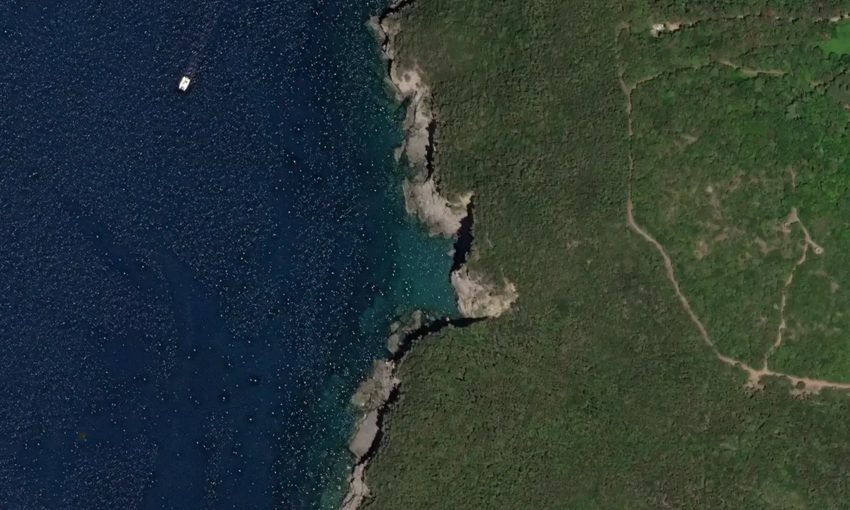 Satelite image of Cala dé Piccioni