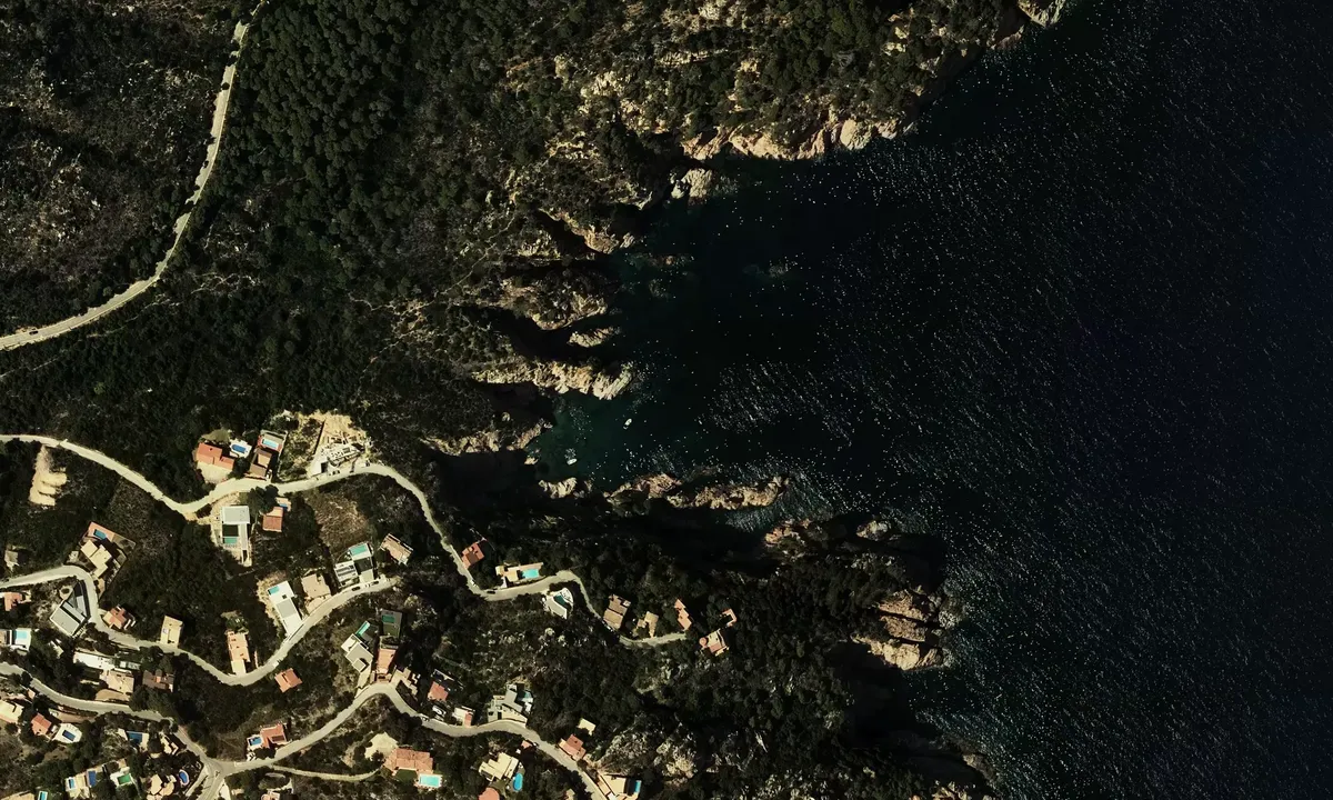 Satelite image of Cala de Tramadiu