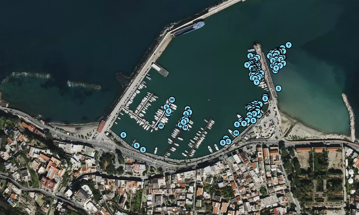 Satelite image of Cala degli aragonesi Porto Turistico di Casamiccio