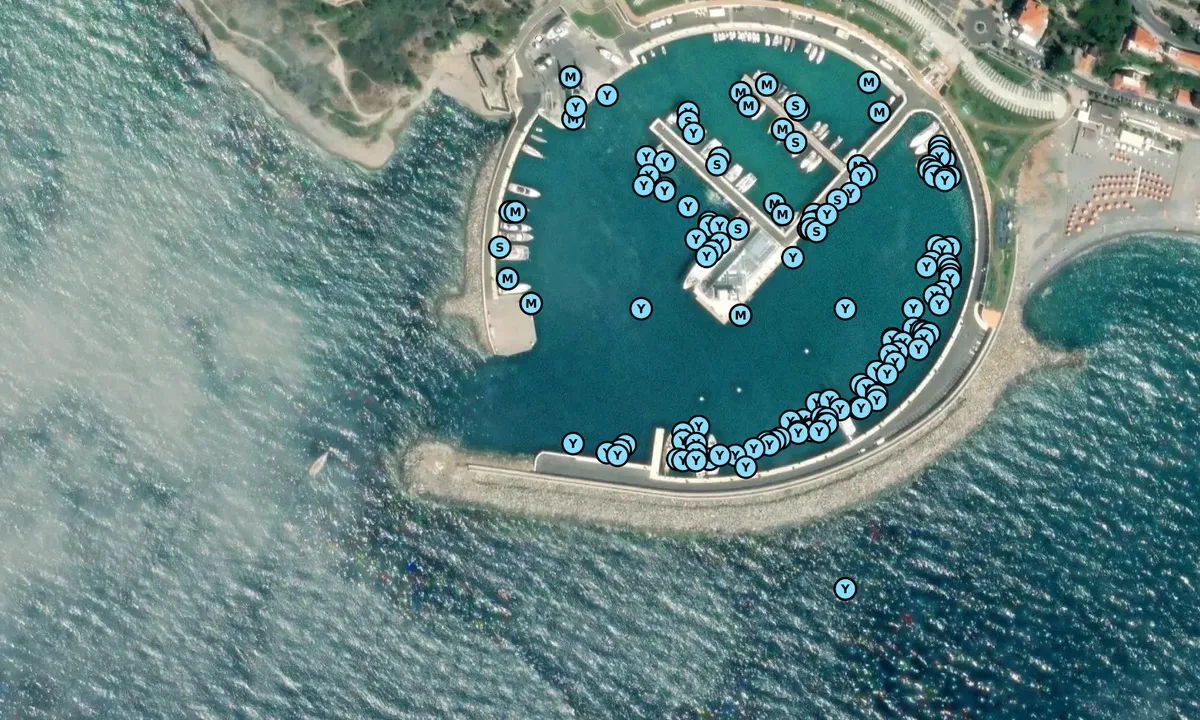Satelite image of Cala del Forte - Ventimiglia