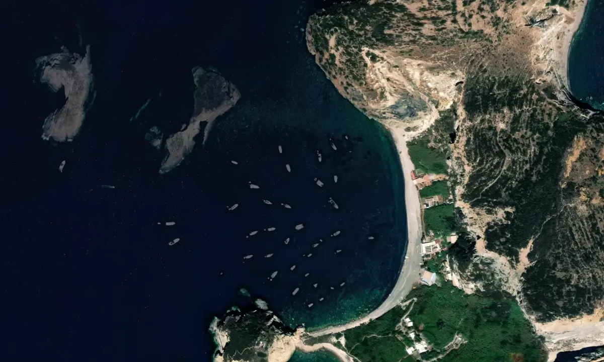Flyfoto av Cala del Porto