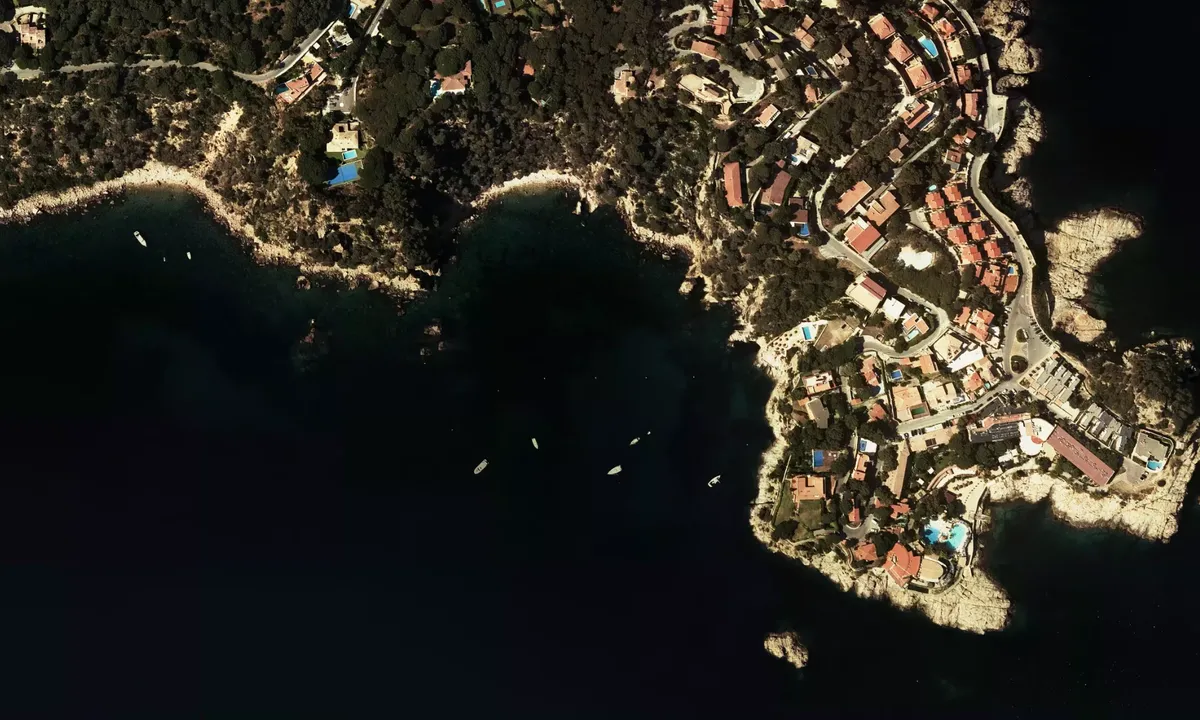 Flyfoto av Cala del Vigatà