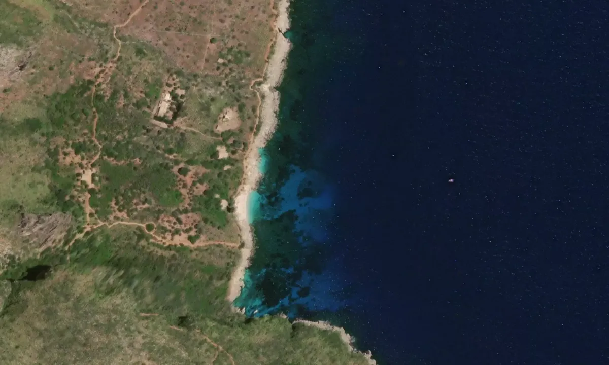 Flyfoto av Cala dell' Uzzo